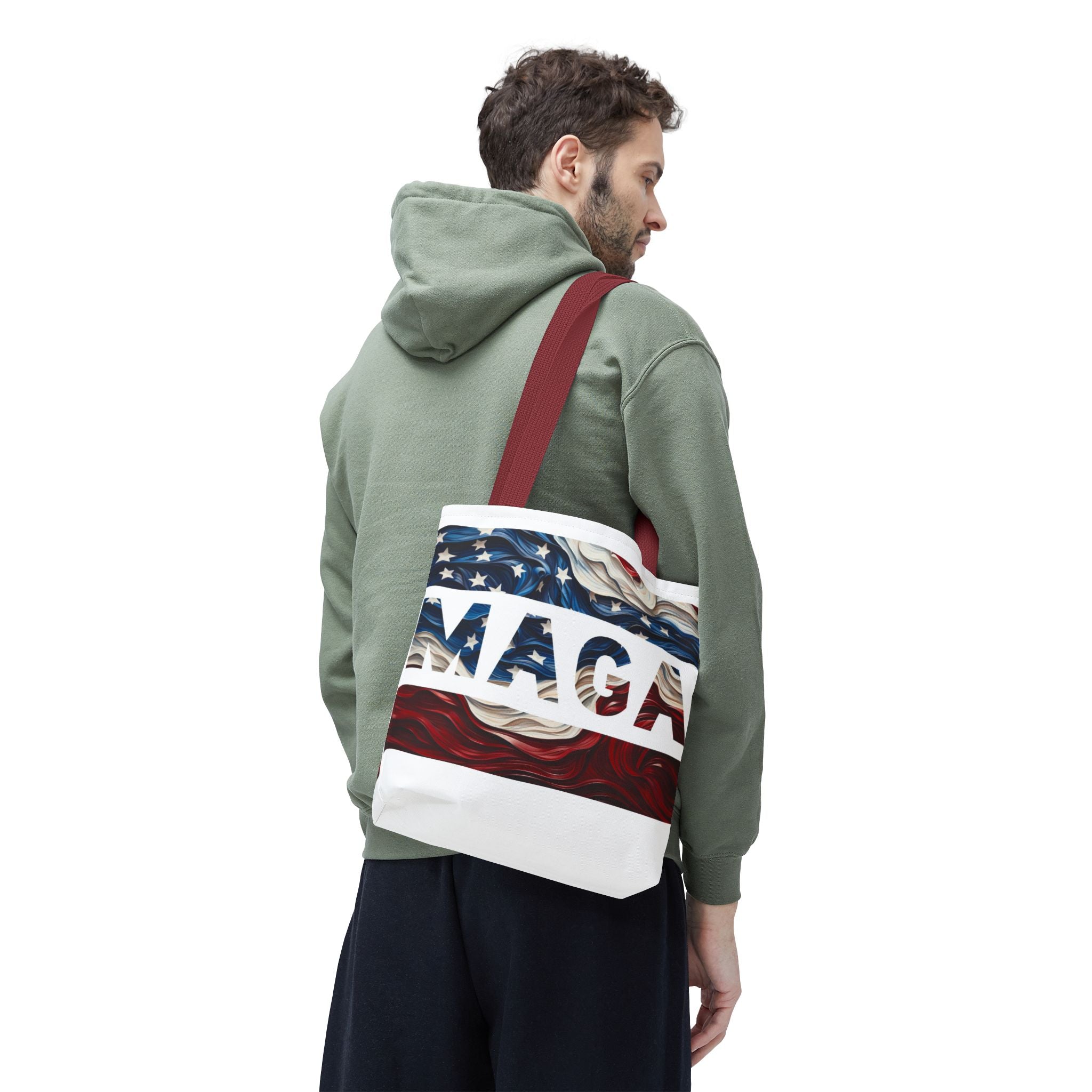 MAGA Red White & Blue Beach Travel Tote Bag