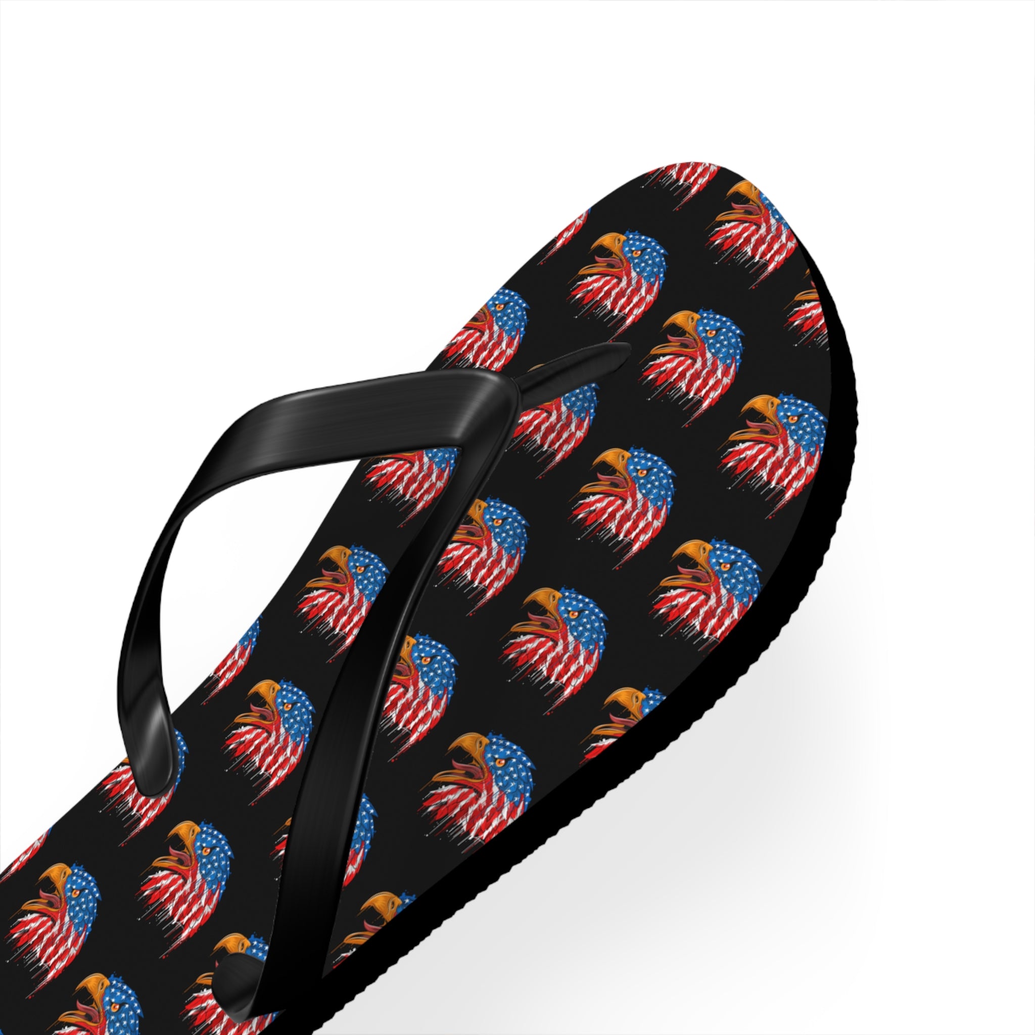 American Flag Eagle Flip Flops