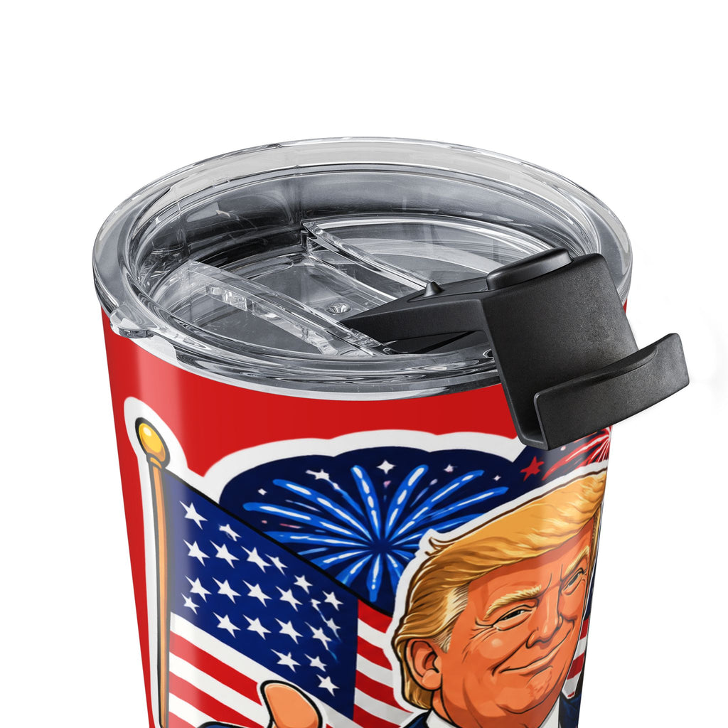 Happy 250th America Trump Travel Cup 20oz