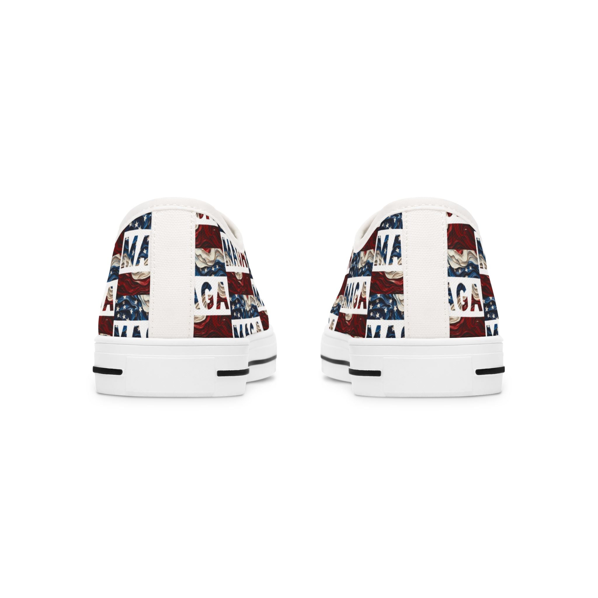 MAGA Red white and blue Women's Low Top Sneakers