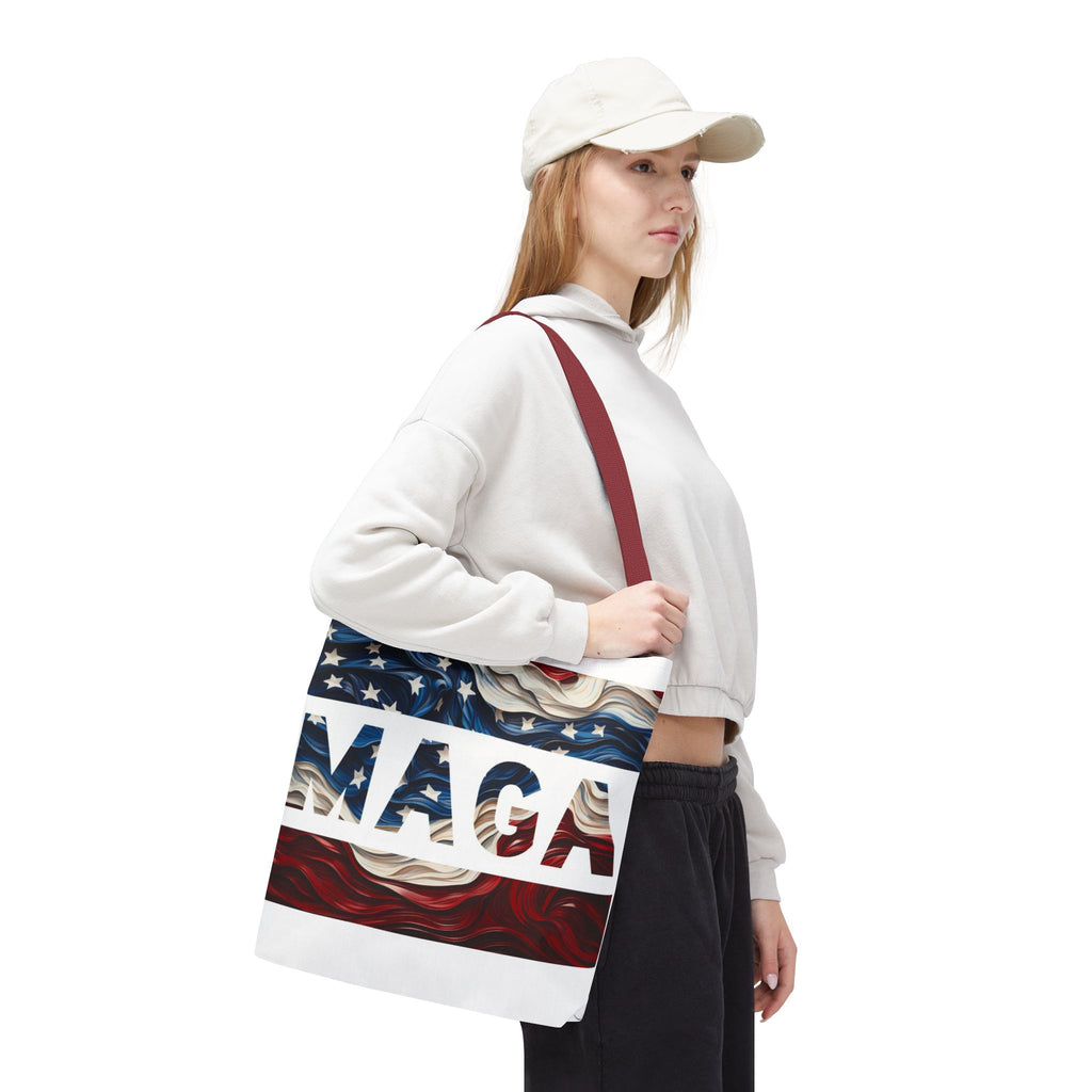 MAGA Red White & Blue Beach Travel Tote Bag
