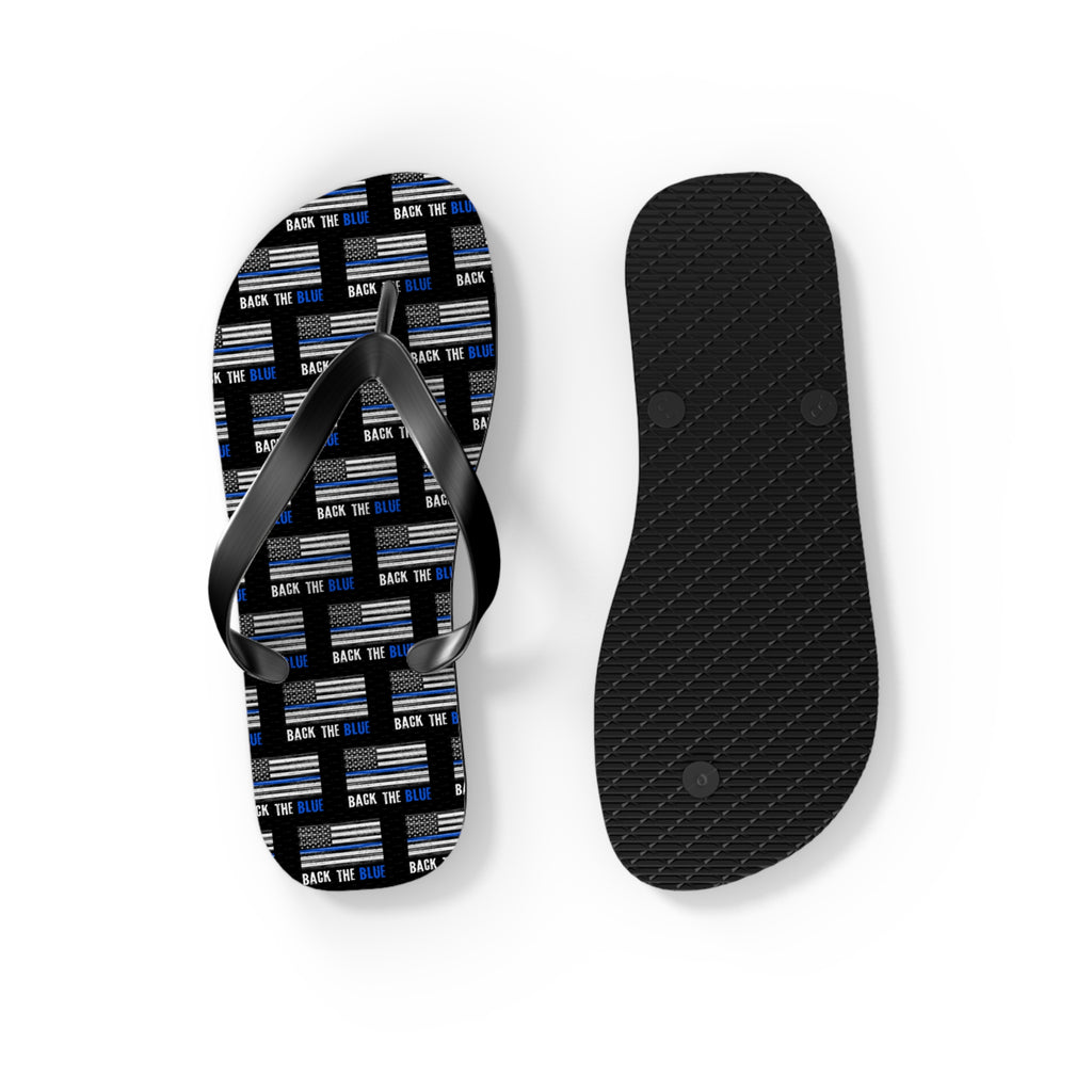 Back the Blue Flip Flops