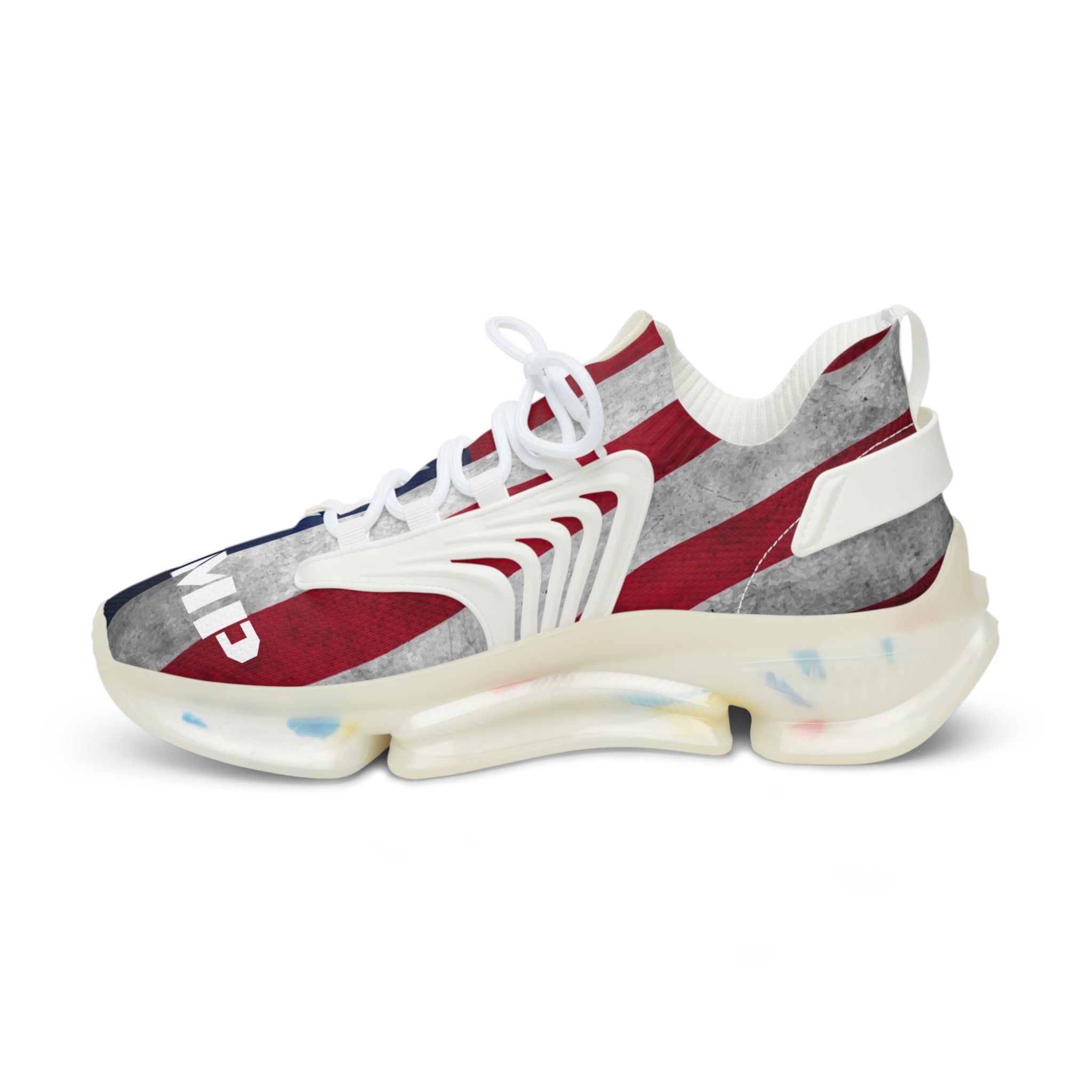 Trump American Flag Red White and Blue MAGA Men's Mesh Sneakers Shoes